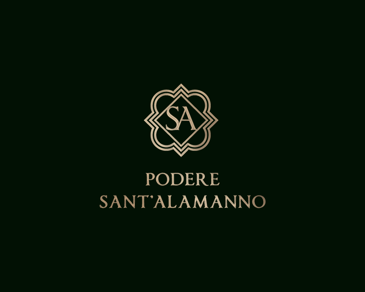 Logo Podere Sant'Alamanno packaging ed etichette olio di oliva