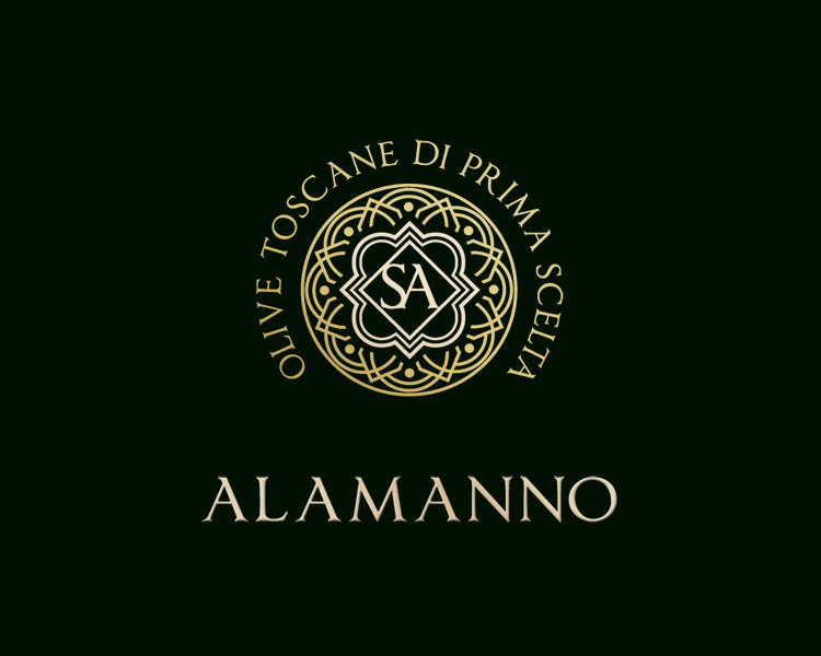 Logo Olio Sant'Alamanno packaging ed etichette olio di oliva