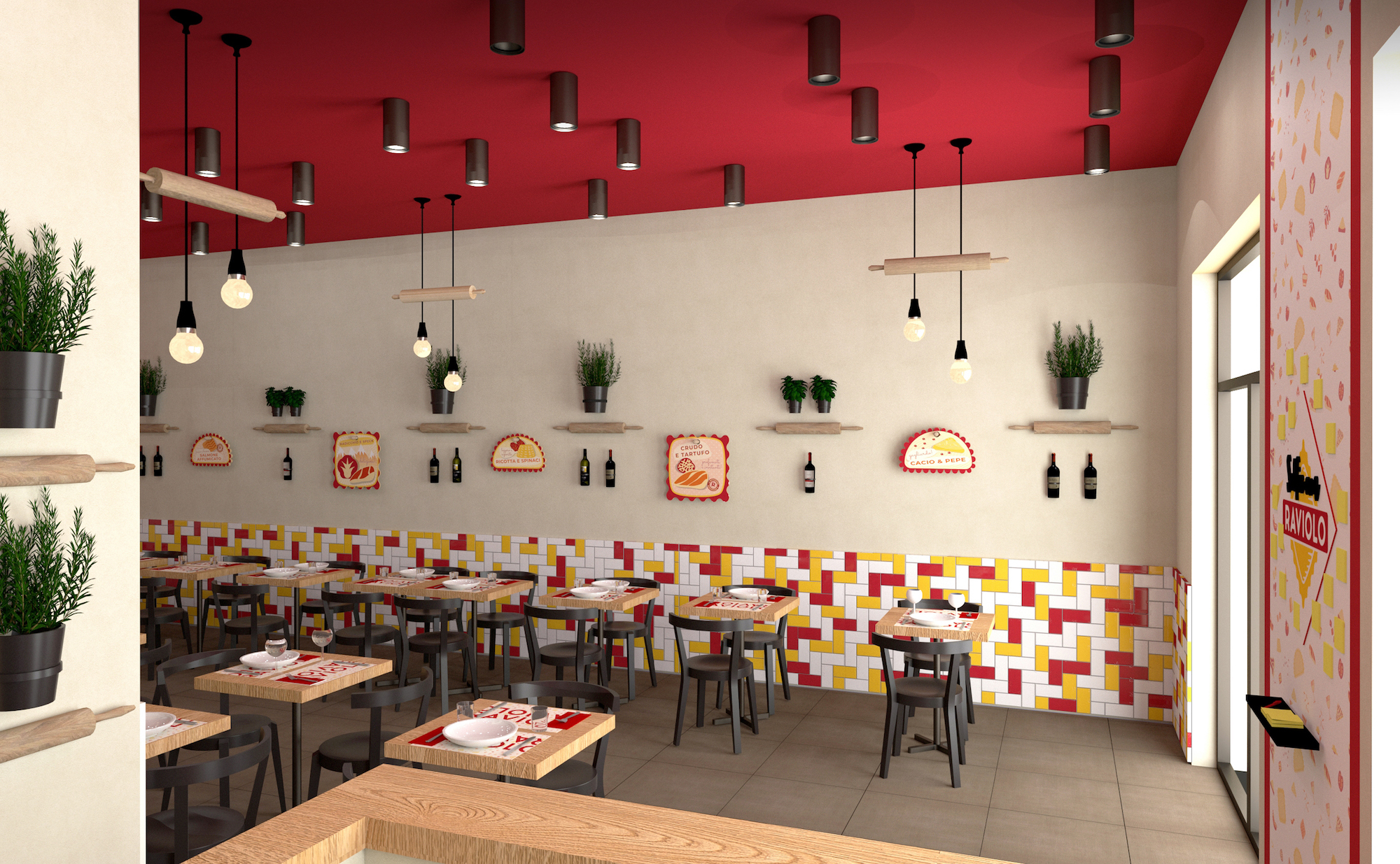 Progettazione grafica ristorante