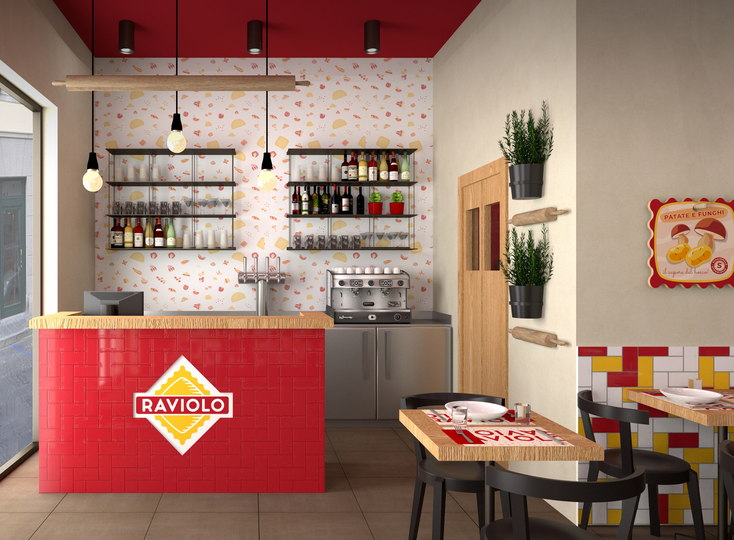 Progettazione immagine coordinata Ristorante