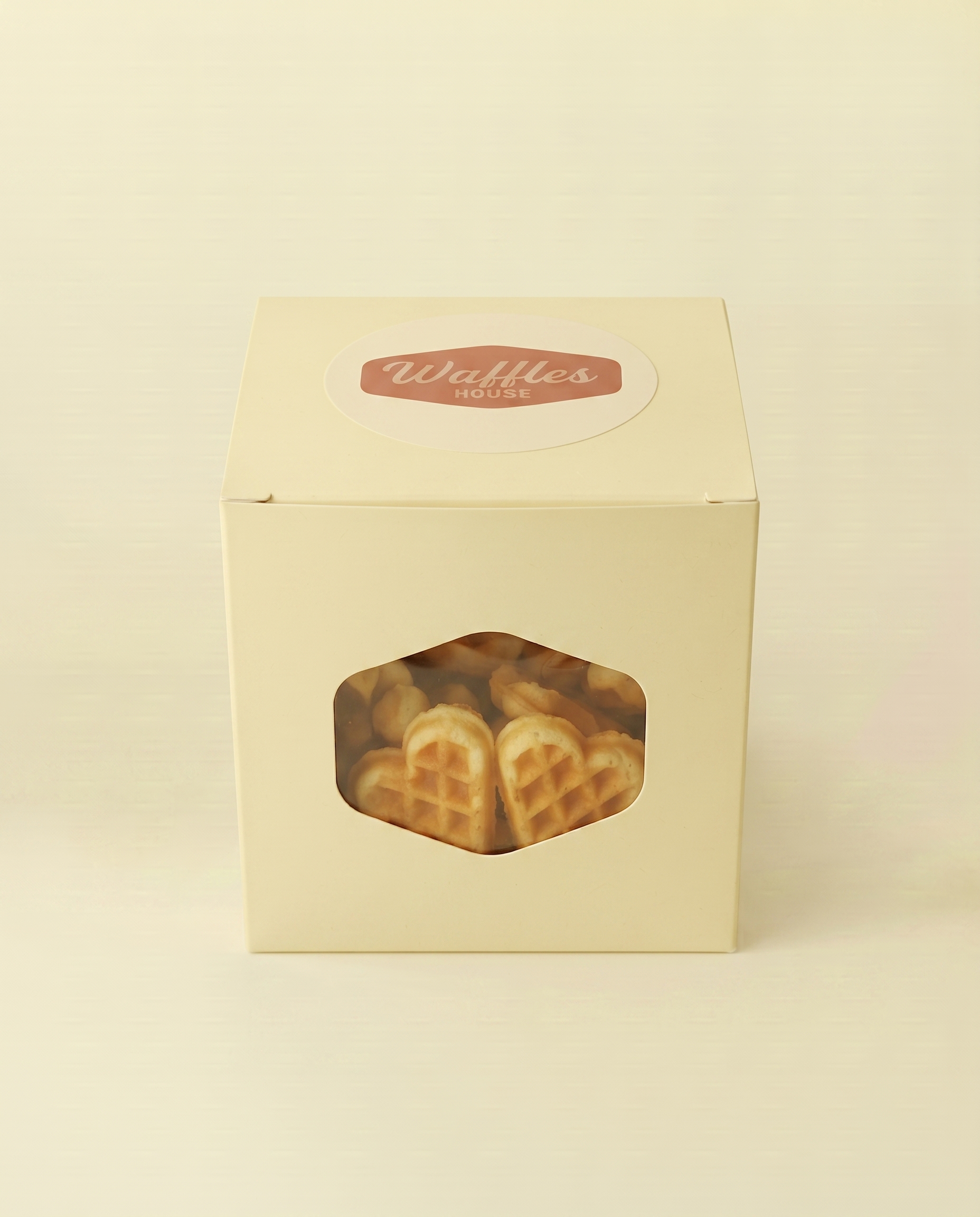 Food brand identity e packaging design coordinato per la pasticceria artigianale Waffles House